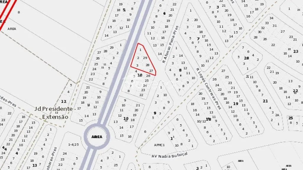 ÁREA 2.336m² - ESQUINA ESTRATÉGICA - JARDIM PRESIDENTE, GOIÂNIA-GO