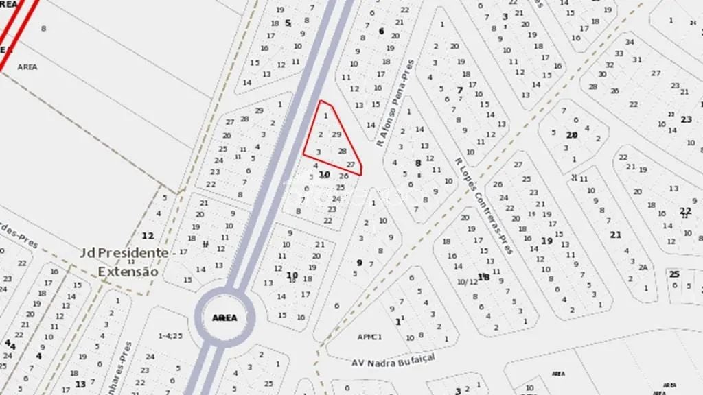 ÁREA 2.336m² - ESQUINA ESTRATÉGICA - JARDIM PRESIDENTE, GOIÂNIA-GO