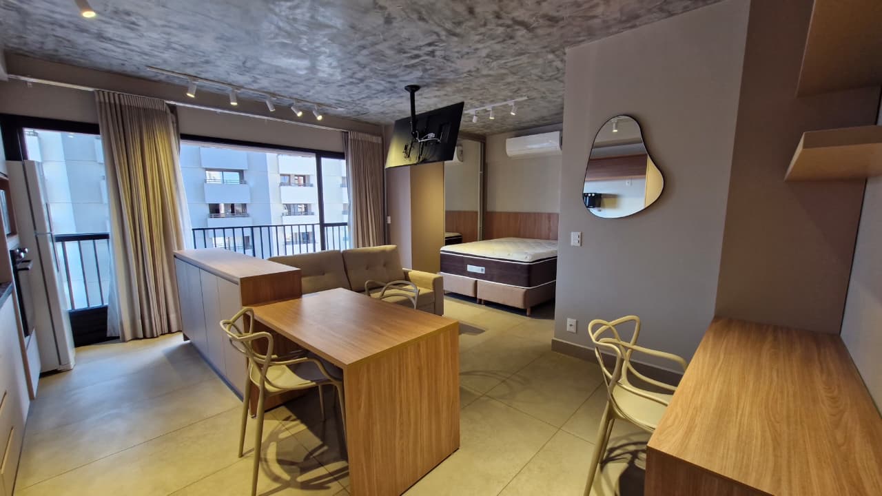APARTAMENTO MOBILIADO DE 01 QUARTO, SETOR OESTE.