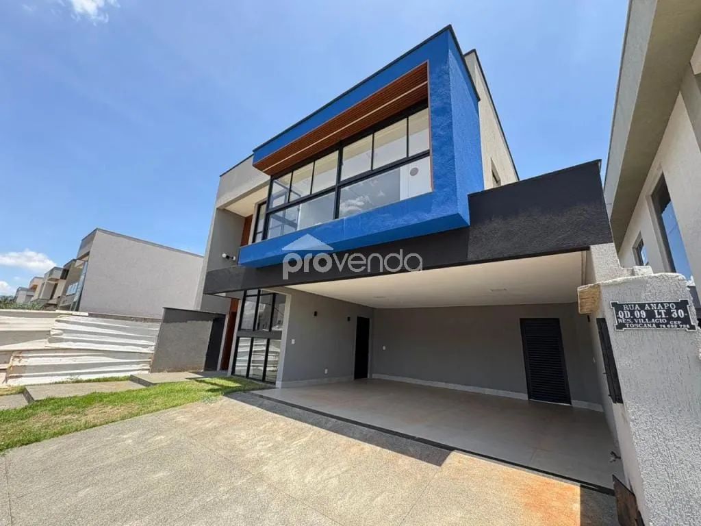 SOBRADO - 3 SUÍTES PLENAS - PISCINA + HIDRO - ÁREA 275m² - VILLAGIO TOSCANA - GO-080 - GOIÂNIA/GO