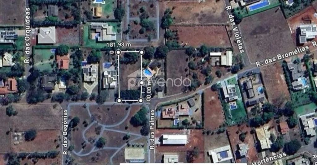 LOTE Á VENDA 1800m² - CONDOMÍNIO RECANTO DAS ÁGUAS - GOIANIRA - GO