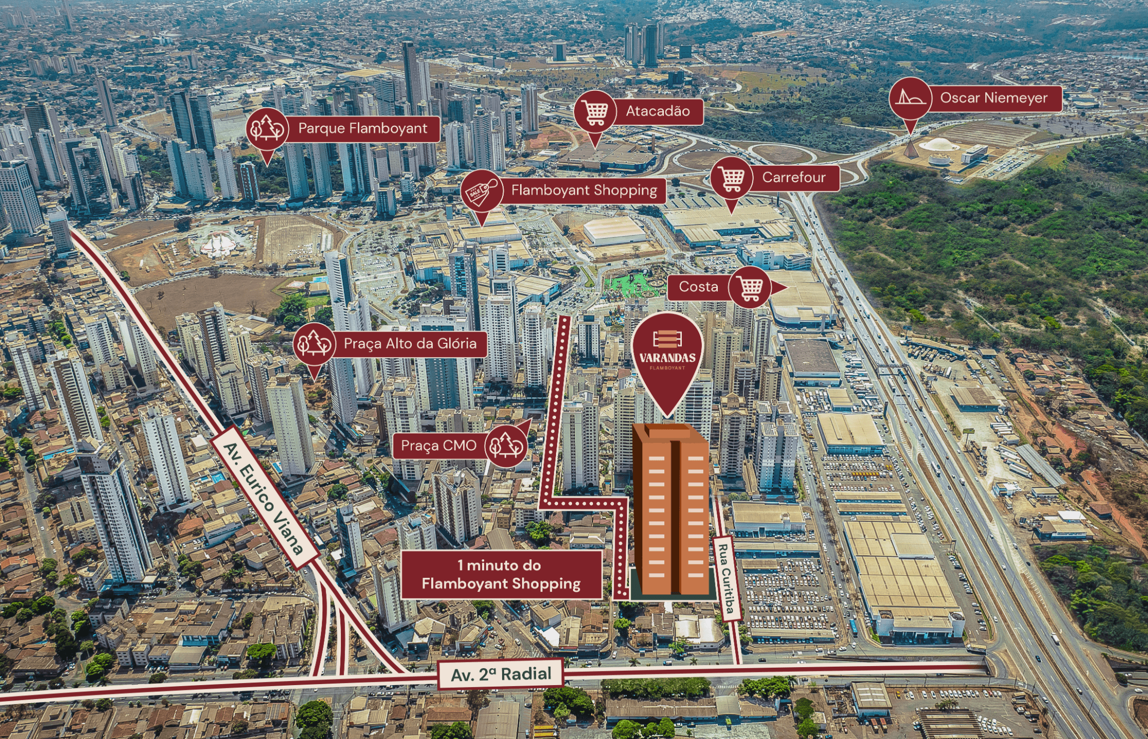 Apartamentos á venda próximo ao Flamboyant Alto da glória - Goiânia GO